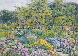 Un jardín de rocas en Goldington, Bedfordshire de Lilian Stannard